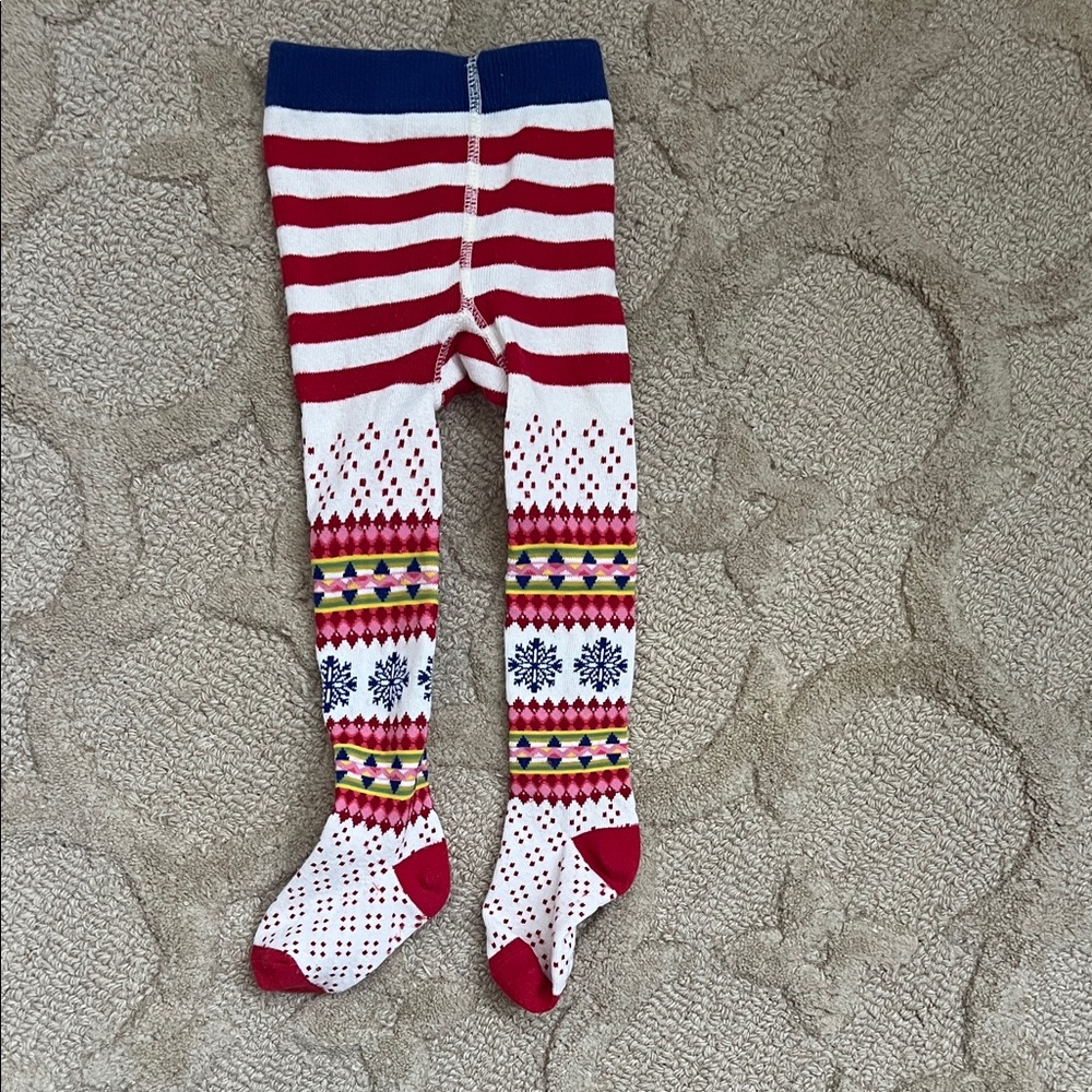 Matilda Jane Red and White Patterned Tights